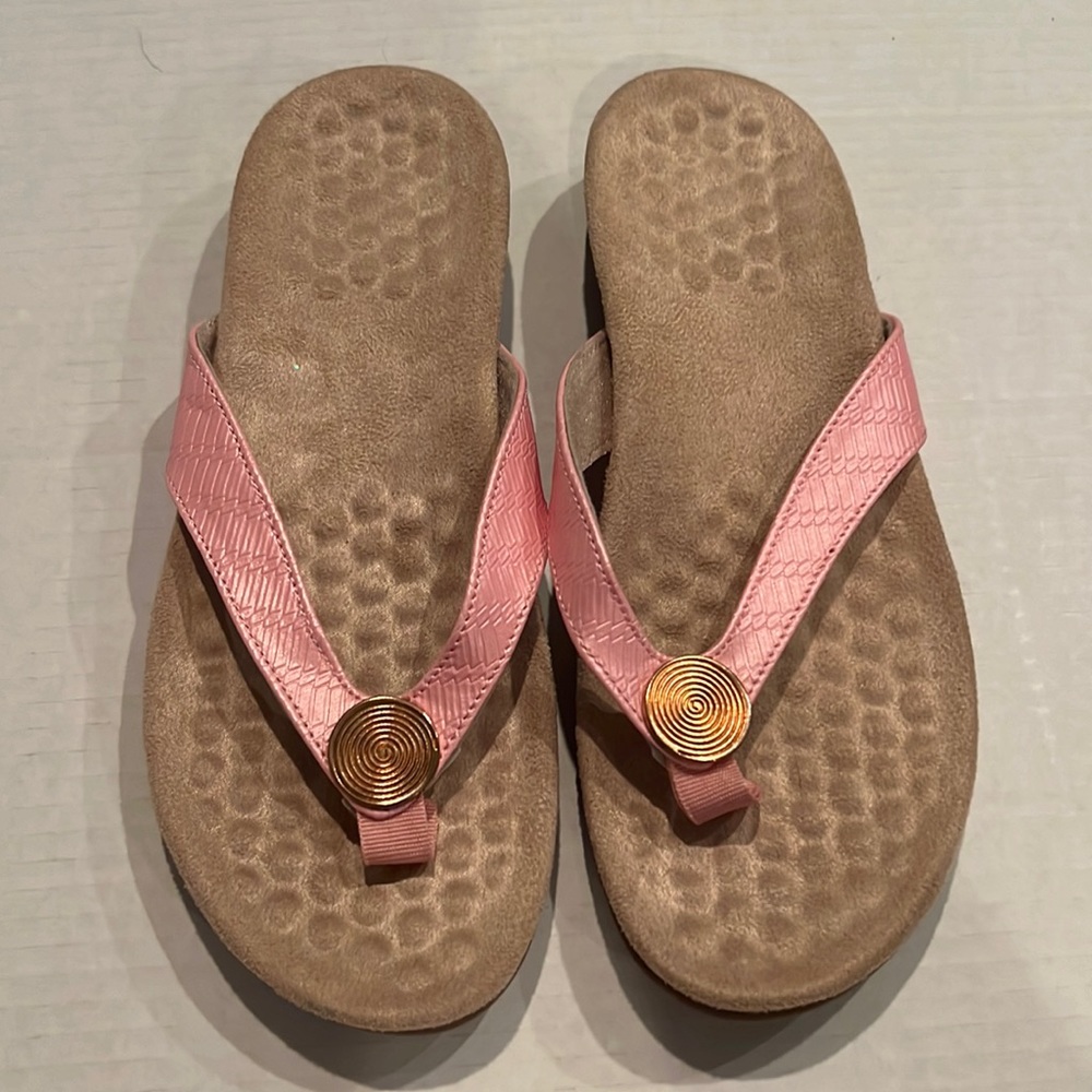 Pink flip flops